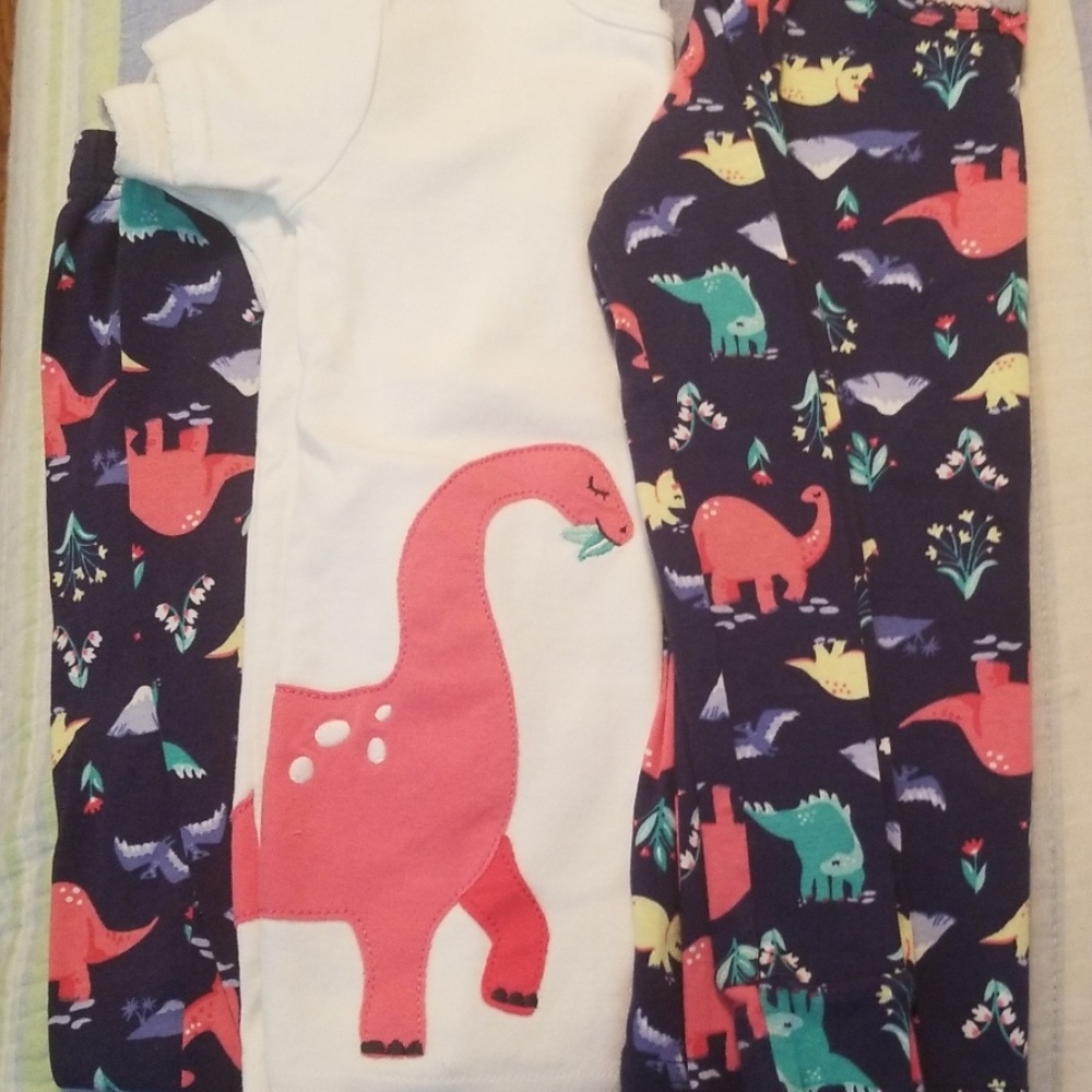 Girls three piece pajamas
